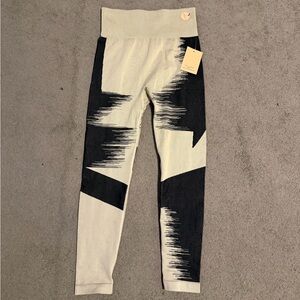 Stylish Black and Cream Kids Leggings